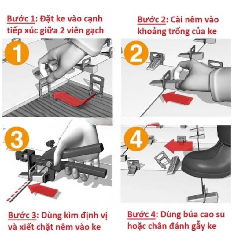 Lợi ích vượt trội của kê cân bằng gạch trong xây dựng