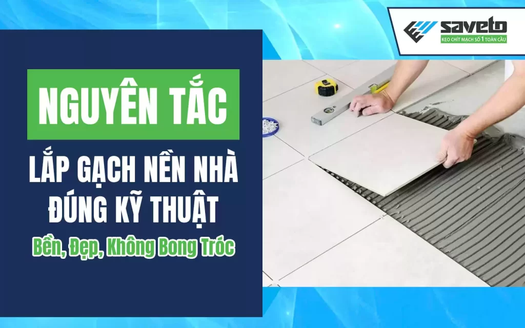 Nguyên Tắc Lắp Gạch Nền Nhà Đúng Kỹ Thuật – Bền, Đẹp, Không Bong Tróc