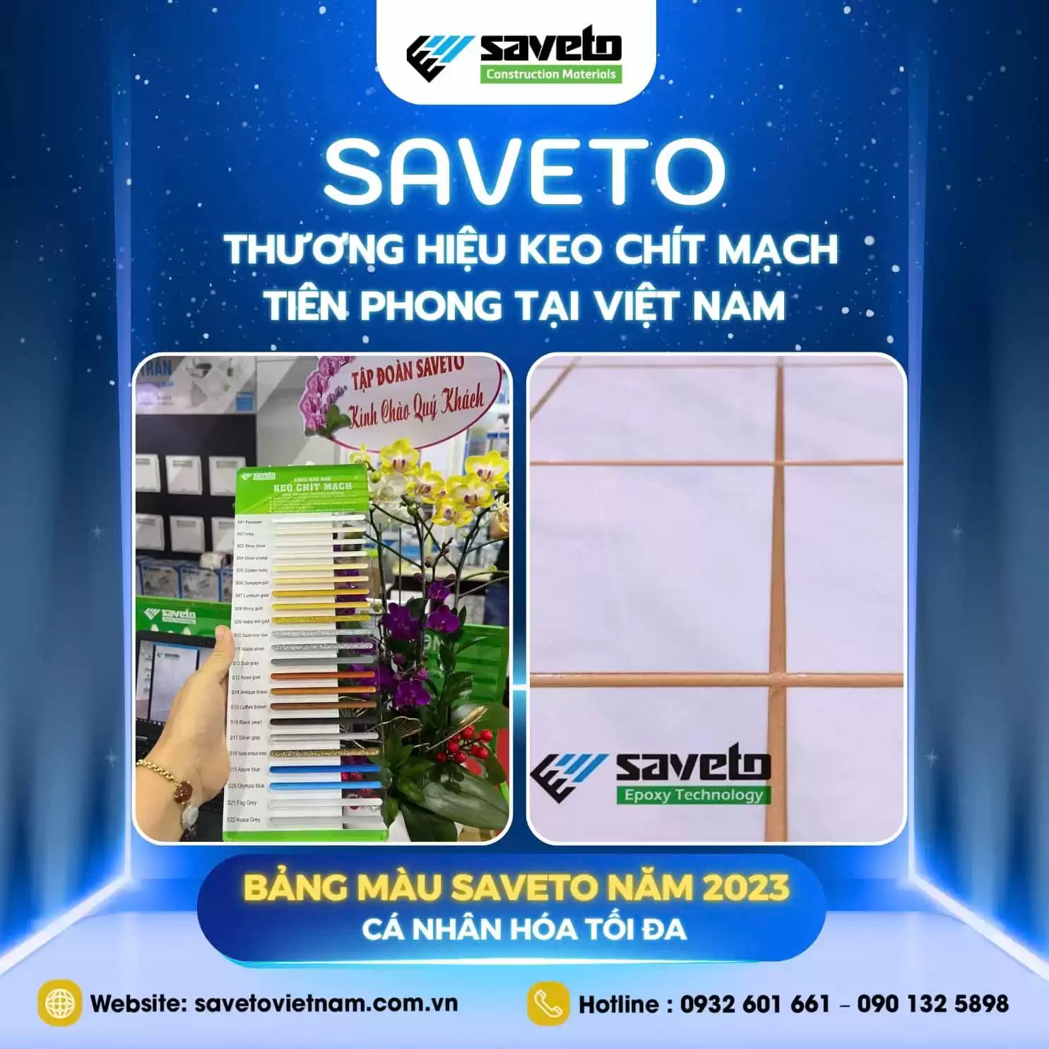 Saveto thương hiệu keo chít mạch tiên phong tại việt nam