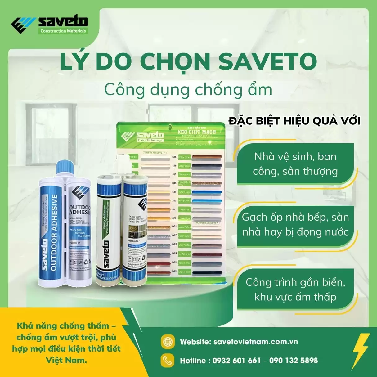 Thương hiệu và địa chỉ đại lý keo chít mạch uy tín tại Cần Thơ