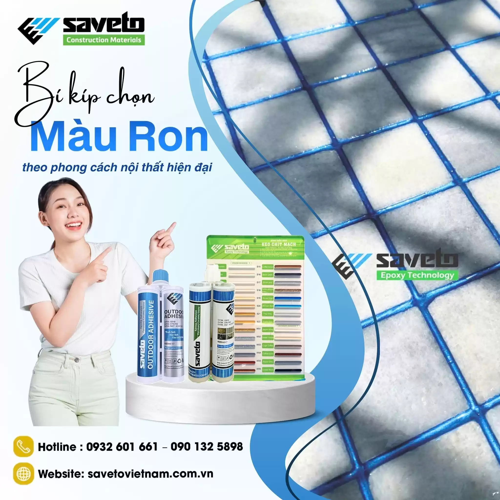 Keo chít mạch màu nào đẹp? Vì sao màu keo quan trọng?
