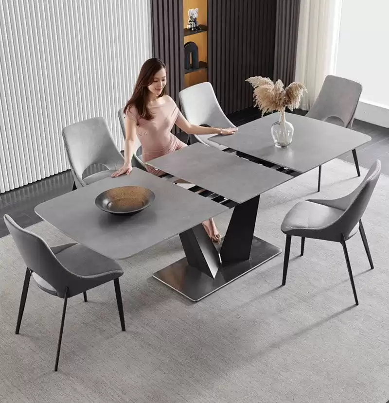Bàn ăn gấp gọn thông minh mở rộng 4–8 ghế