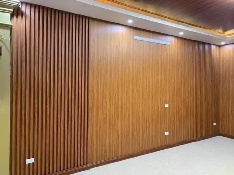 Tường nhựa giả gỗ