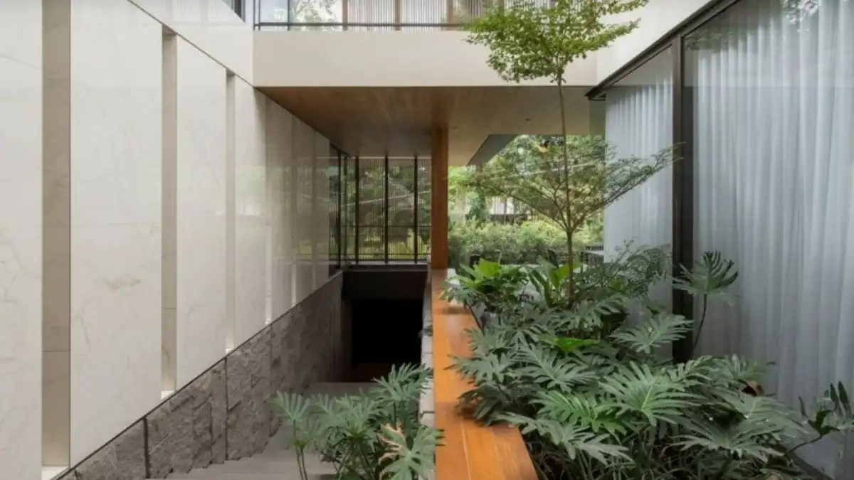 Gạch ốp giếng trời cho phong cách Scandinavian