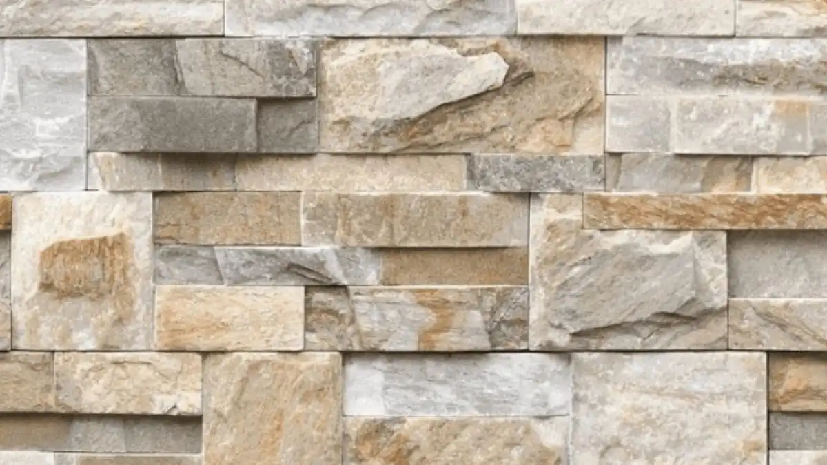 Gạch giả đá là một trong những mẫu gạch ốp giếng trời phổ biến