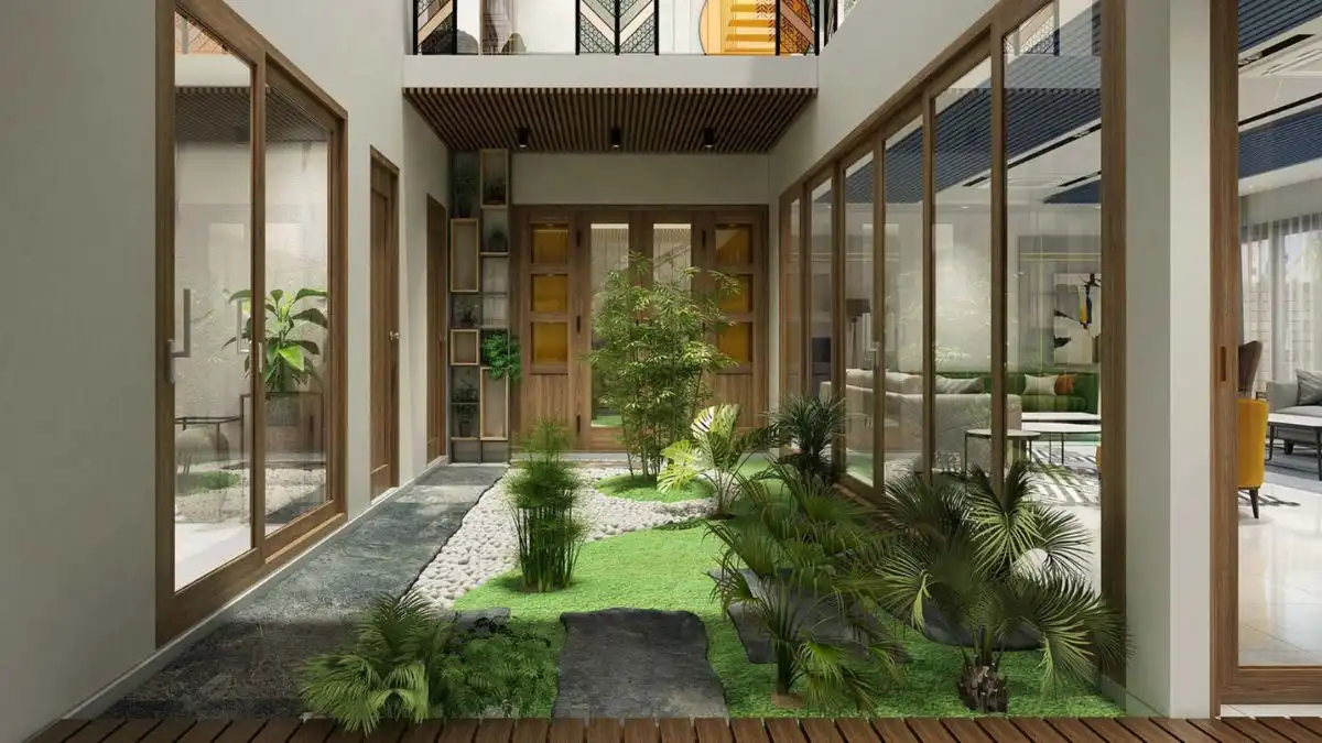 Mẫu Gạch Ốp Giếng Trời Hiện Đại Giá Tốt Đáng Thử